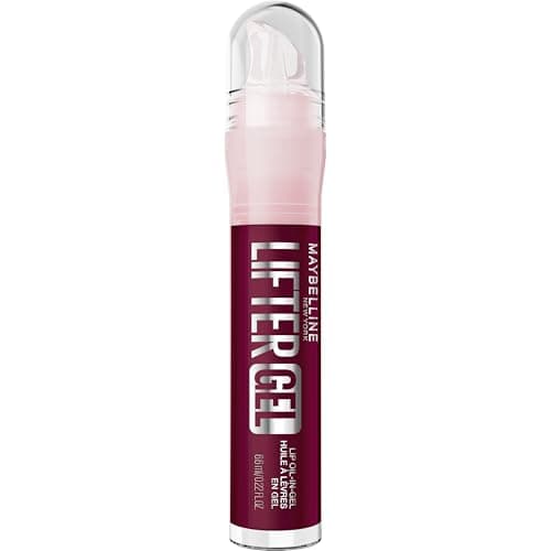 Image of Maybelline New York Lifter Gel Lip Gloss Click Pen with Passionfruit Oil, 24Hours Hydration & Reflective Glass-Like Shine, Scented Non-Sticky Formula to Smooth Lip Lines, Shade: 008 - Berry Twist