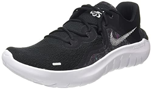 Image of Nike Men's Flex Run 2021 Shoe, Black/White-dk Smoke Grey, 10 UK