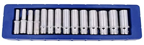 Image of US PRO 14pc 3/8' Drive Deep Sockets CrV 6 point Metric 8mm - 21mm 1389