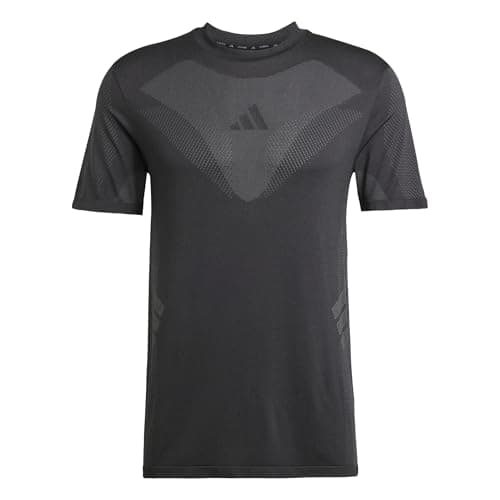 Image of adidas Men's Seamless T-Shirt, Black/Grey six, M