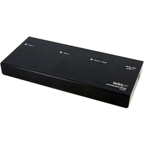 Image of StarTech.com 2 Port DVI Video Splitter with Audio - DVI Splitter with Audio - 2 Port DVI Splitter - DVI Video Splitter (ST122DVIA)