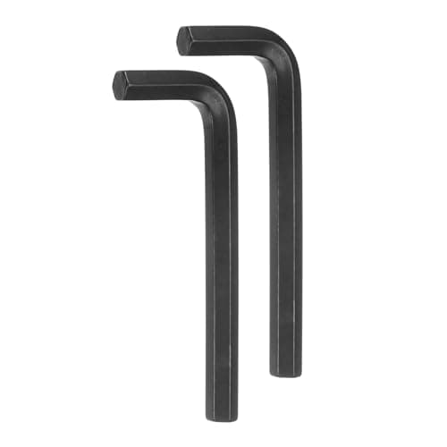 Image of sourcing map 2pcs Hex Key Wrench 7/16" L-Shape Hexagon SAE Wrenches Chrome Vanadium Steel Repairing Tool for Home Repair, Black