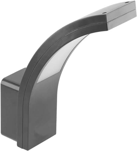 Image of CGC Lighting LED Outdoor Wall Lights Mains Powered, Natural White 4000K, 10W, 900lm, Outside Lighting (Grey)