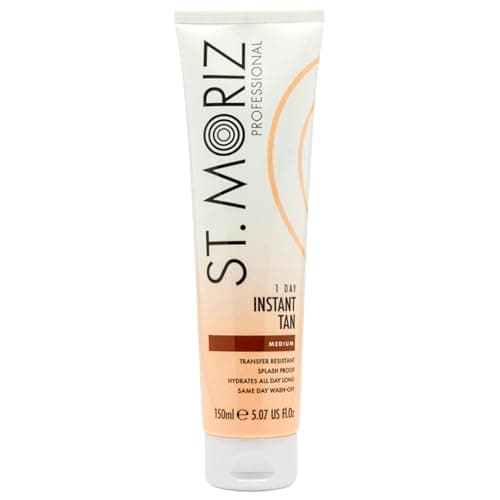 Image of St Moriz Professional 1 Day Instant Tan in Medium | With Aloe Vera & Vitamin E | Instant Fake Tan Lotion | Same Day Wash Off | Transfer Resistant | Fast-Drying | Vegan & Cruelty Free | 150ml