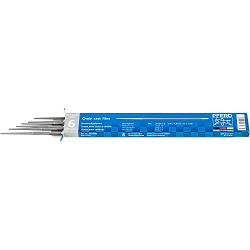 Image of Pferd 17076 Premium Line Chain Saw File, 3/16" Diameter x 8" Length (Pack of 6)