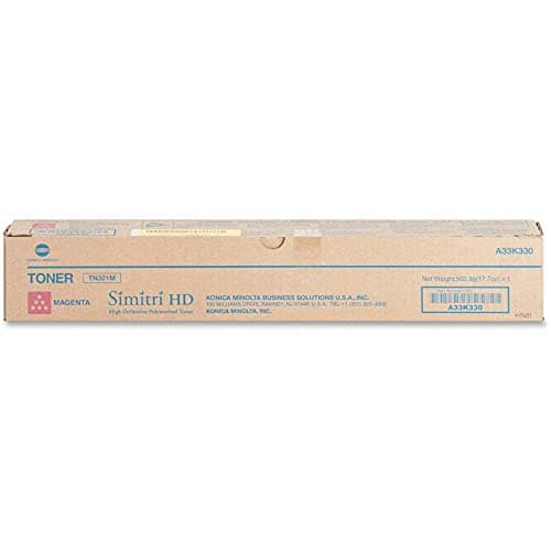 Image of Konica Minolta TN-321M 25000pages Magenta Toner and Laser Cartridges (25000 Pages, Magenta, 1 Piece)