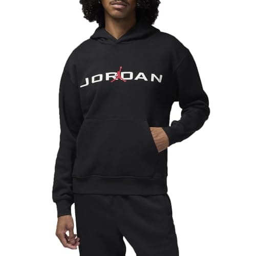 Image of Jordan Air Stretch Fleece Hoodie (HQ4643-010, Black), Black, XL