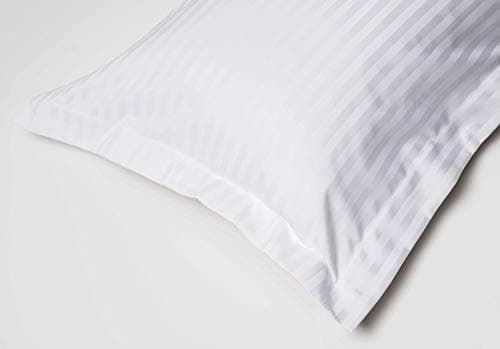 Image of Belledorm Hotel Suite Satin Stripe - Oxford Pillowcase - 540 Thread Count (White)