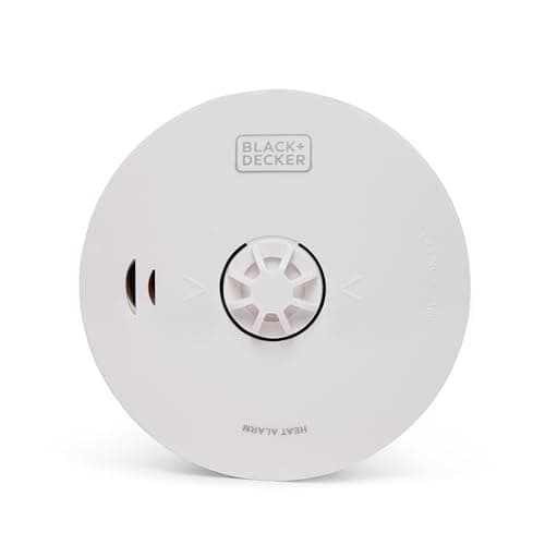 Image of BLACK+DECKER Kitchen Heat Alarm.10 Year Battery Life With Built In Lithium Battery. Easy To Install Heat Alarm For Home. Simple To Fit Detector Sensor