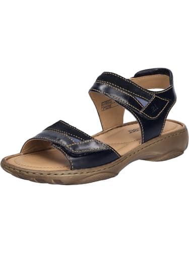 Image of Josef Seibel Women's Debra 19 Sling Back Sandals, Blue Denim Combo, 8 UK