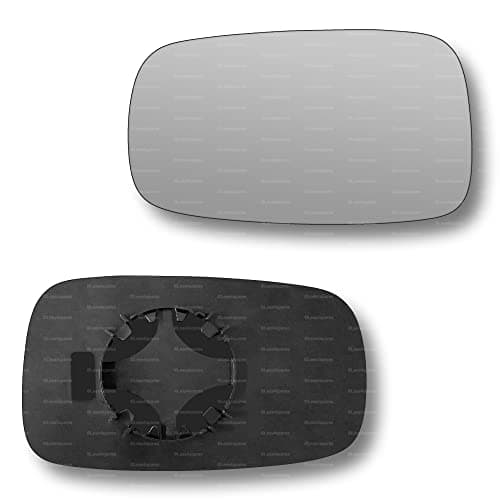 Image of Less4spares Replacement Wing Mirror Glass Left Compatible with Renault Clio 2005-2009 CLIP-ON Passnager Near Side N/S Convex