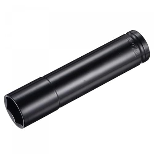 Image of TA-VIGOR Deep Impact Socket, 1/2 Inch Drive by 27mm Deep Impact Socket, Heat-Treated CR-V Steel 27mm Socket, 1/2 Drive with 150mm Length 6-Point Socket for Home Car Repair