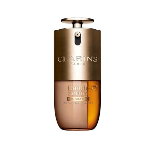 Image of Clarins Double Serum Foundation L6W 30ml | Hybrid Serum Foundation | Luminous Satin Finish | Medium-to-Full Customisable Coverage | Hydrates, Boosts Collagen Production and Reduces Signs of Ageing