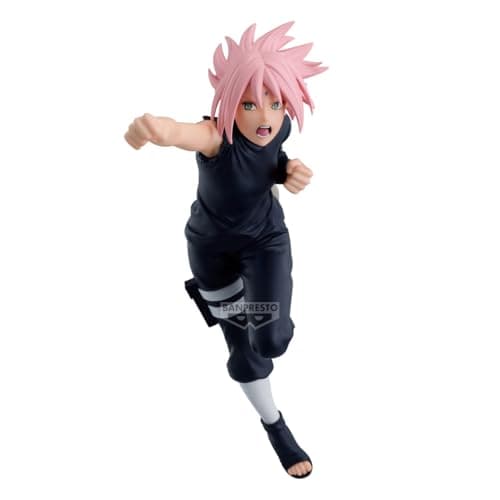 Image of Banpresto Vibration Stars Sakura Haruno | Naruto Shippuden Figure | 14cm PVC Statue | Official Banpresto Collectible | Dynamic Action Pose | Non‑Articulated Display Model