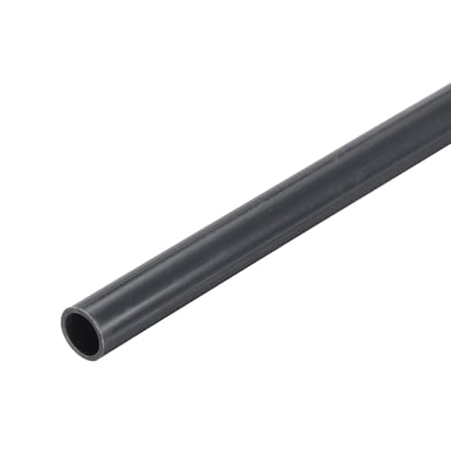 Image of sourcing map 0.39 Inch PVC Rigid Tube Round Pipe 8mm ID 10mm OD 12" High Impact for Water Pipe, Aquarium, Fish Tank, Greenhouse Garden, Deep Grey