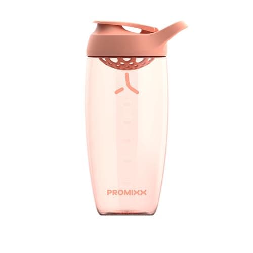 Image of Promixx Pursuit Protein Shaker Bottle - Premium Shaker for Protein Shakes - Lifetime Durability, Leakproof, Odourless - 700ml / 24oz (Coral)