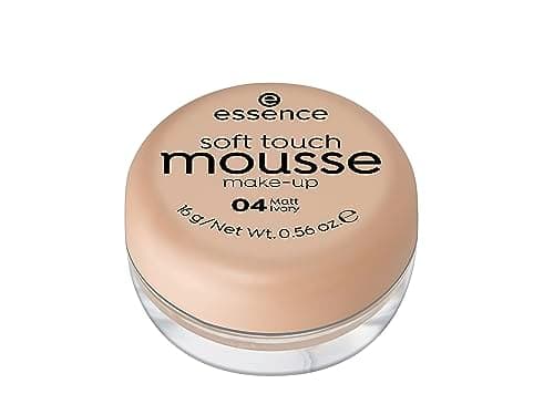 Image of essence Soft Touch Mousse Make-Up, Foundation, No. 04 Matt Ivory, Nude for Combination Skin, for Blemished Skin, Matte, Vegan, Perfume, Alcohol-Free (16 g)