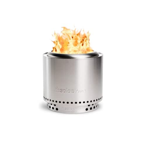 Image of Solo Stove Ranger with Stand Portable Fire Pit Stainless Steel Portable Fire Pits for Wood Burning and Low Smoke Great Camping Stove for S'mores and Hot Dogs | 15x12.5 Inches Outdoor Fire Pits