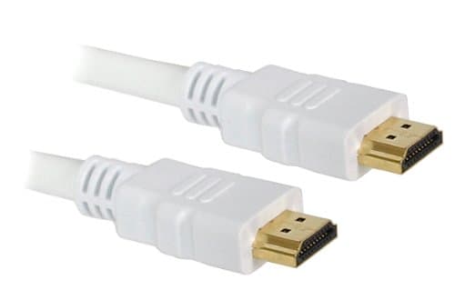 Image of 3M High Speed HDMI Lead Cable 3D HD Version 1.4 V1.4 White with Gold Connectors