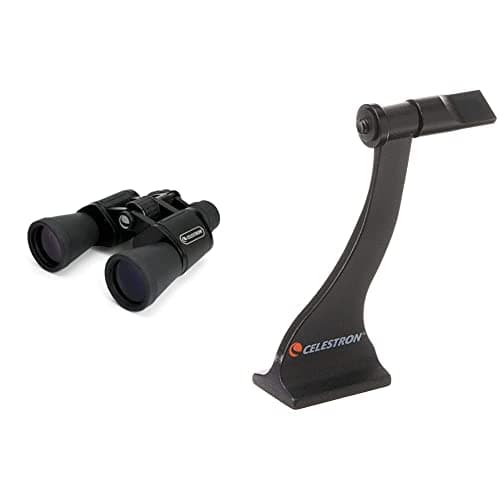 Image of Celestron 71260 UpClose G2 10-30 x 50 Zoom Porro Binocular & 93524 Roof and Porro Binocular Tripod Adapter, Black
