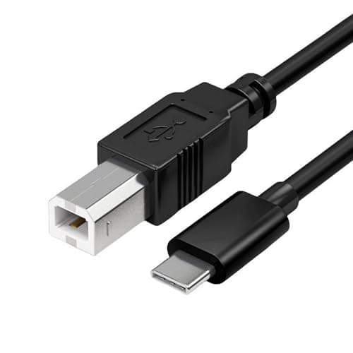 Image of USB B to USB C Printer Cable 1.5M - High Speed USB Type-C to USB-B 2.0 Data Transfer Cables for HP Canon Epson Scanner - Printer Cable to USB Compatible with MIDI Keyboard Digital Piano