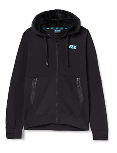 Image of OX Zip Through Hoodie - Black/Grey - L