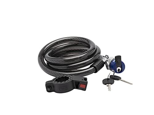 Image of Sterling 152K 15 mm x 1.8 m Braided Steel Locking Cable, Black