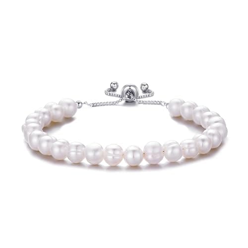 Image of Philip Jones Freshwater Baroque Pearl Friendship Slider Bracelet