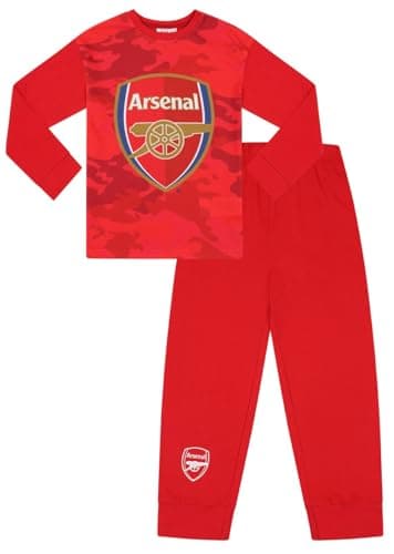 Image of Boys Arsenal Football Club Camouflage Long Pyjama Set (11-12 Years)