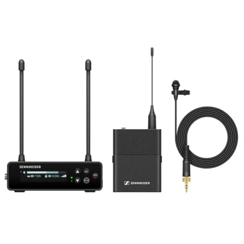 Image of Sennheiser EW-DP ME2 SET (R1-6) Portable Digital UHF Wireless Microphone System with ME2 Omnidirectional Lavalier - Black (700011)