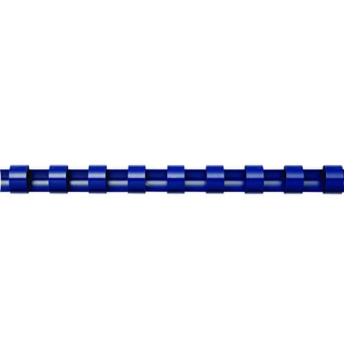 Image of Fellowes A4 14mm Plastic Binding Combs for Comb Binding Machine Binds 81 to 100 Pages - Blue, Pack of 100