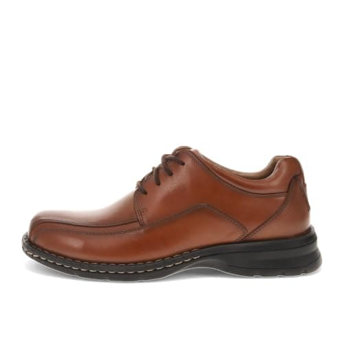 Image of DOCKERS Trustee Leather Dress Shoes for Men Casual Cap Toe Mens Oxford Shoes, Tan, 8 Wide