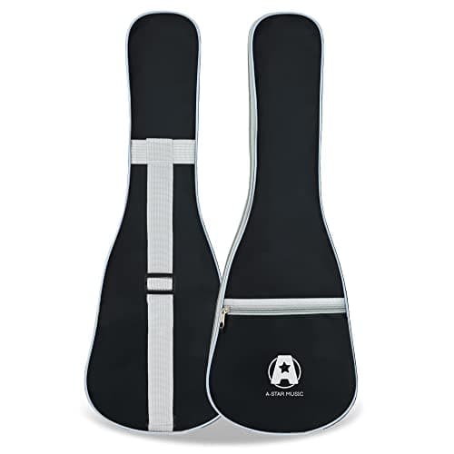 Image of A-Star Soprano Ukulele Padded Gig Bag with Zip Pocket and Shoulder Strap