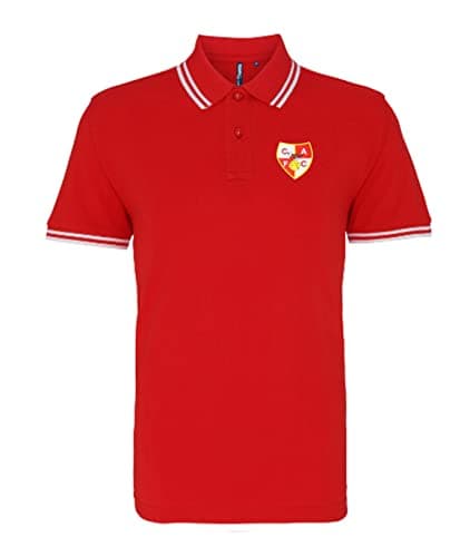 Image of Charlton 1940s Retro Football Iconic Polo Embroidered Logo