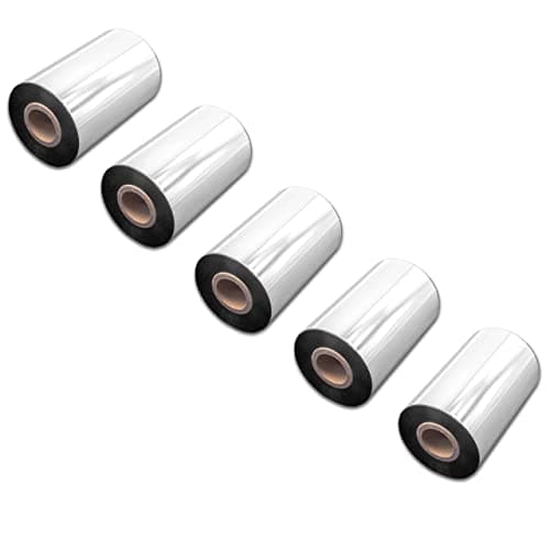 Image of vhbw 5X Thermal Ribbon Compatible with Intermec Honeywell PX6i Label Printer, 100 mm x 300 m, Wax Resin, Black