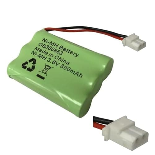 Image of Rechargeable Battery pack for Motorola MBP36S Baby Monitor 3.6V NiMH (800mAh Rounded Connector)