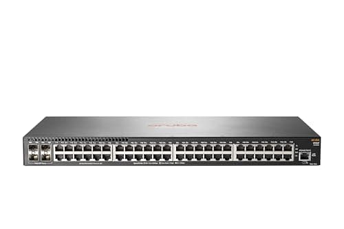 Image of HPE Aruba 2930F 48G 4SFP Switch - C3 - Managed - 48 x 10/100/1000 + 4 x Gigabit SFP - Side by Side Air Flow - Rack Mount