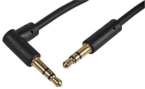 Image of PRO SIGNAL PSG3119-1.5M Slim 3.5mm Stereo Jack Plug to 90 Degree Jack Plug Lead, 1.5m Black