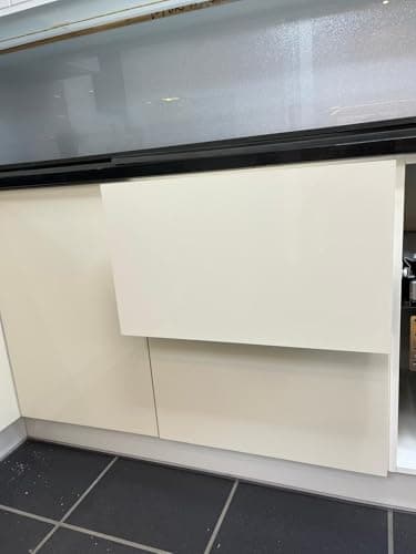 Image of Top Living MCR Cream Gloss MDF Replacement Kitchen Doors Drawers (140 X 296mm Drawer Front)