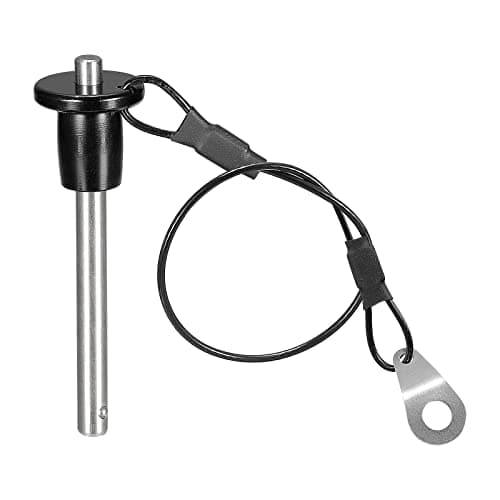 Image of sourcing map Ball Locking Pins, 304 Stainless Steel Grip Push-Button Locking Quick Release Pin with 24cm Wire (6mm-36mm)