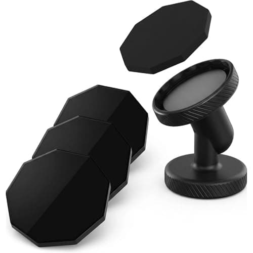 Image of 4 Pcs Replacement Adhesive Metal Discs Compatible with Garmin Magnetic Dash Cam Mount,Strong Sticky Pads,Compatible with Garmin Mini 2/Mini 3/45/46/47/55/56/57/65W/66W/67W,Dash Cam Sticky Pads