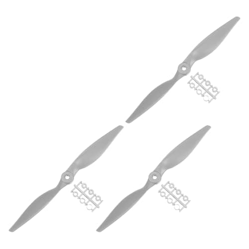 Image of sourcing map 3Pcs 13x6.5 Inch Propeller RC Propellers 2-Vane Blades Props Gray with Adapter Rings for RC Airplane Aircraft Prop Replacement