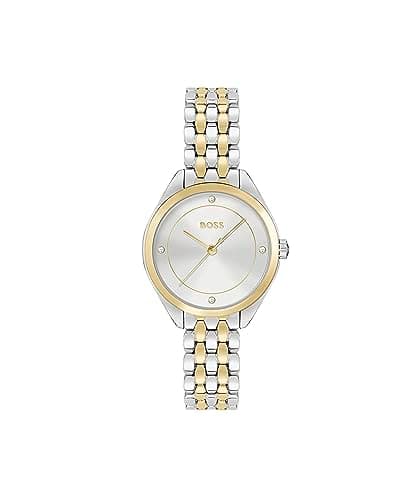 Image of BOSS Analogue Quartz Watch for Women MAE Collection with Two-Tone Stainless Steel Bracelet - 1502724