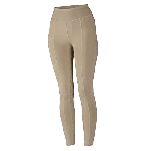 Image of Shires Aubrion Hudson Womens Riding Tights - Beige Large