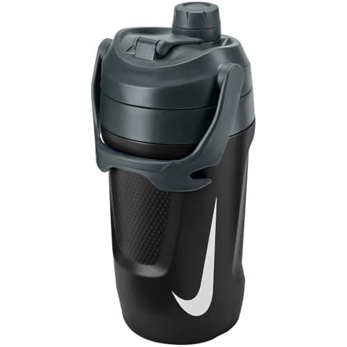 Image of Nike Fuel Jug Chug 40oz 1182 ml Water Bottle Sports Bottle Training Fitness, Black/Anthracite/White