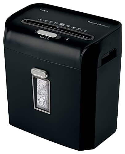 Image of Rexel RPX612 Cross Cut Paper Shredder, Shreds 6 Sheets, P4 Security, Home/Home Office, 12 Litre Bin, Ultra Quiet, ProMax QS Range, 2104579