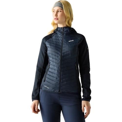 Image of Regatta Womens Andreson Hybrid Quilted Jacket Water Repellent Insulated Walking Hiking Coat