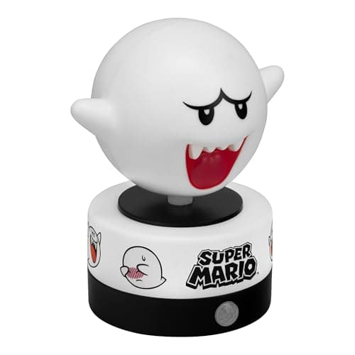 Image of Paladone Super Mario Boo Motion Sensor Room Guard and Night Light, Officially Licensed Nintendo LED Lamp and Security Alarm for Kids Bedrooms, Teenagers, Home, Gift Idea