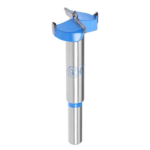 Image of Sourcingmap Forstner Drill Bits 26mm, Tungsten Carbide Wood Hole Saw Auger Opener, Woodworking Hinge Hole Drilling Boring Bit Cutter (Blue, Gray)
