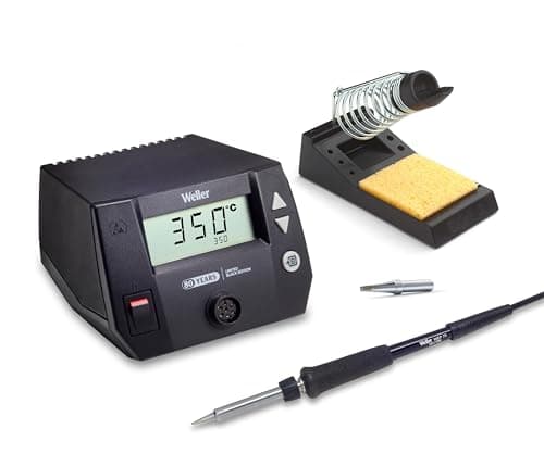 Image of Weller WE 1010 (T0053298393) 70W/230V Digital Soldering Station, Limited Black Edition for Weller's 80th Anniversary, Includes Bonus Soldering (ET-B) Tip
